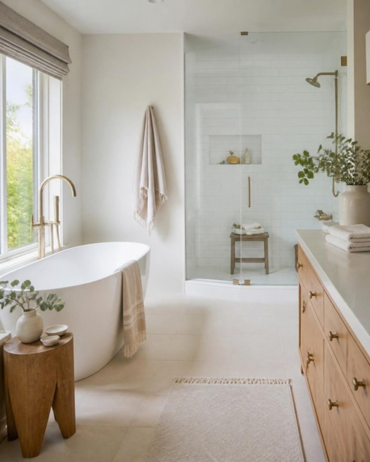Sparkling clean spa-like bathroom